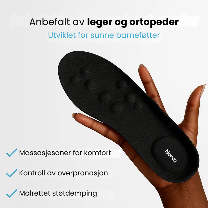 Norva™ – Ortopediske såler for barn og ungdom